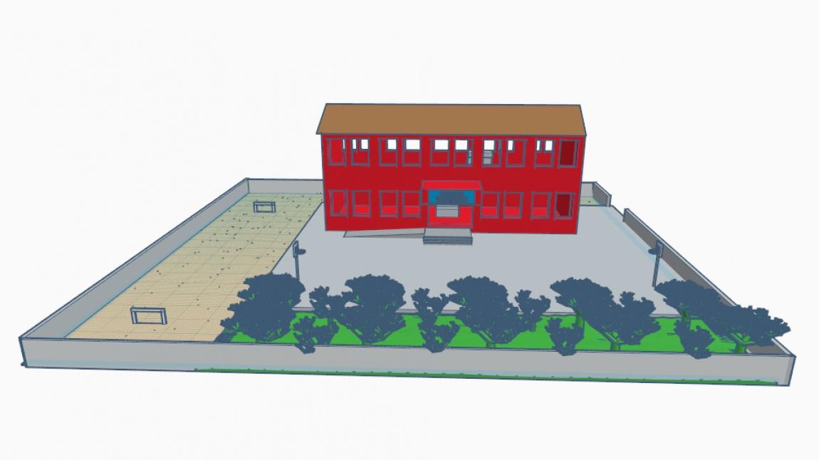 Şanlıurfa - Harran - Yakacık Ortaokulu - Okul 3D Tasarım Çalışması